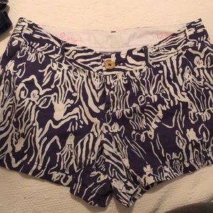 Navy and white Lillly Pulitzer Shorts Size 12!